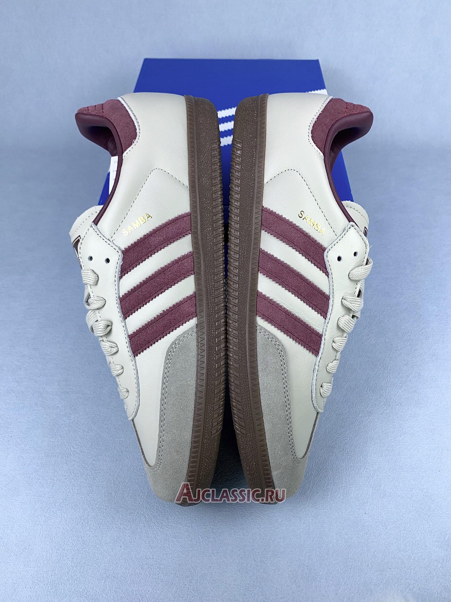 New Adidas Samba OG "Putty Grey Maroon" ID1482 Shoes
