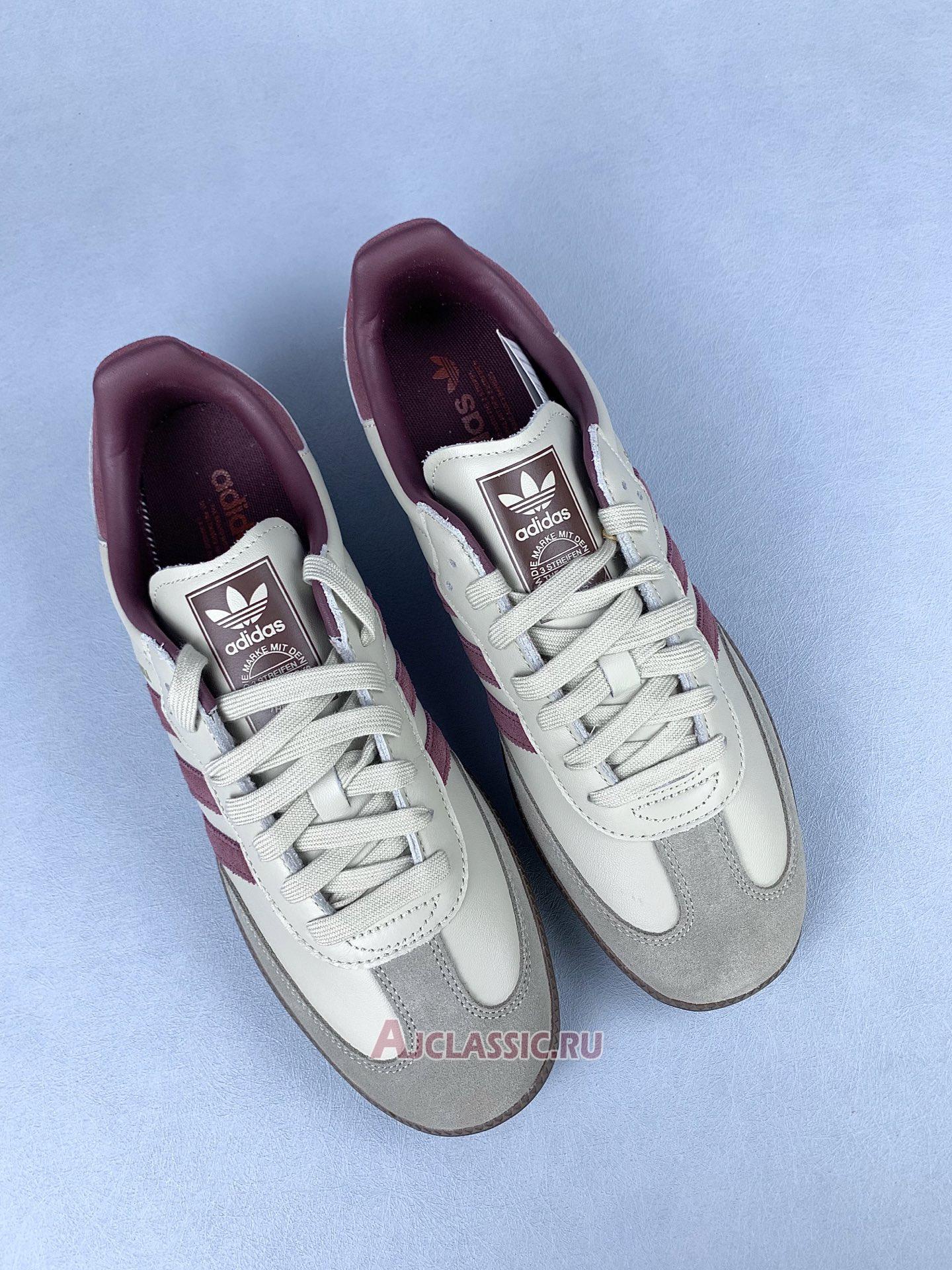 New Adidas Samba OG "Putty Grey Maroon" ID1482 Shoes