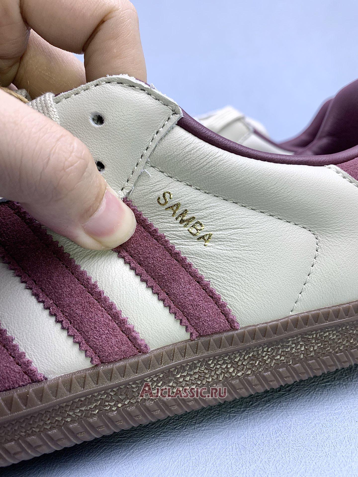 New Adidas Samba OG "Putty Grey Maroon" ID1482 Shoes