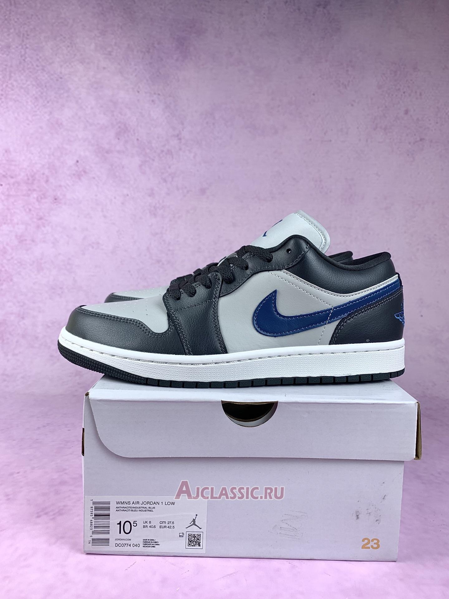 New Air Jordan 1 Low "Anthracite Industrial Blue" DC0774-040 Shoes
