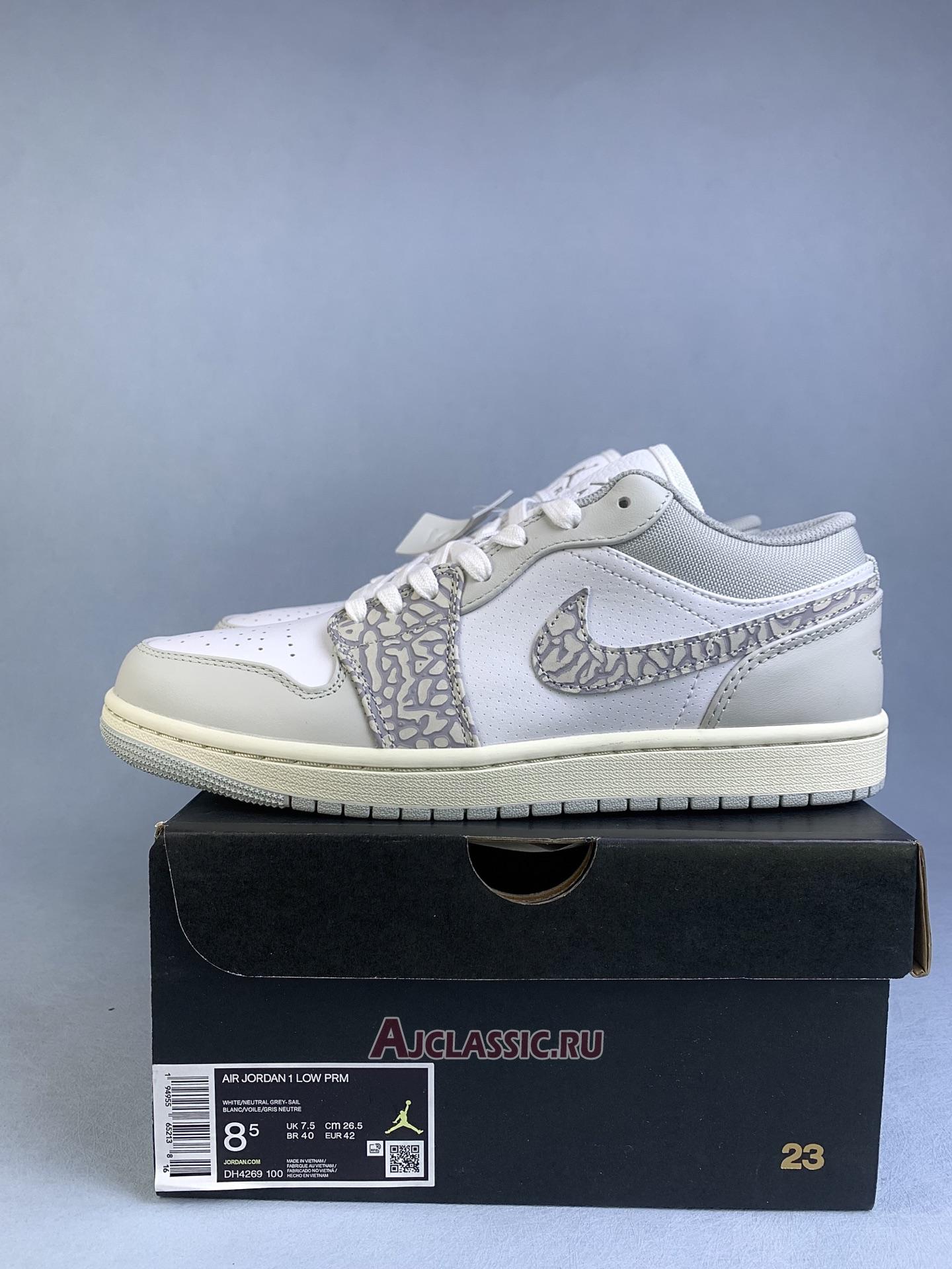 New Air Jordan 1 Low Premium "Elephant Print" DH4269-100-2 Shoes