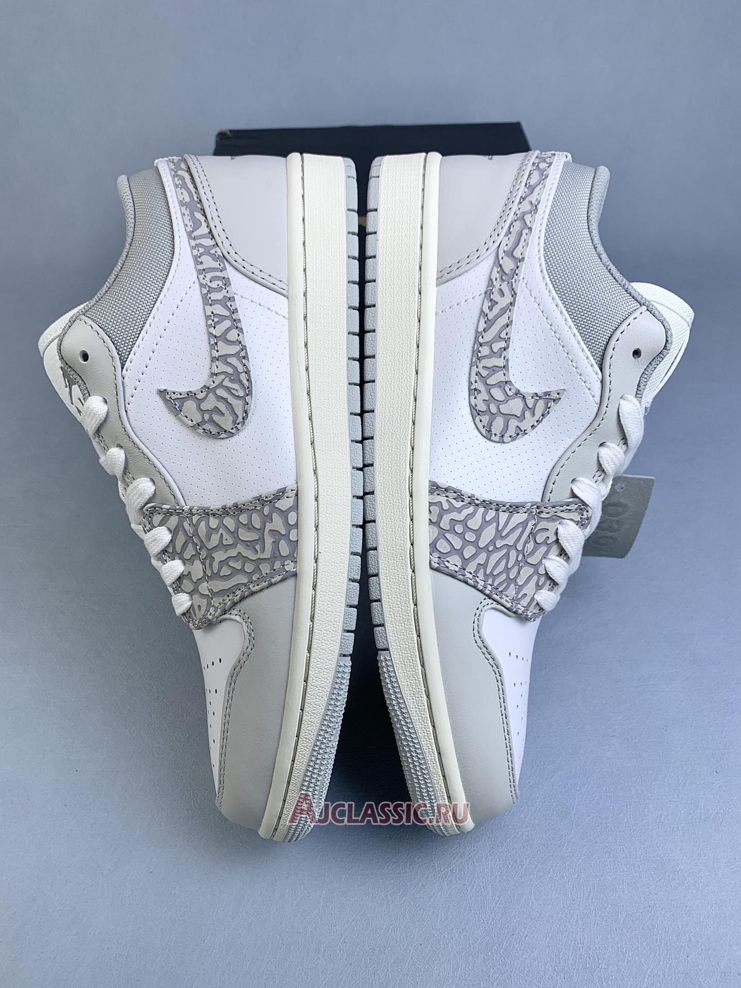 New Air Jordan 1 Low Premium "Elephant Print" DH4269-100-2 Shoes