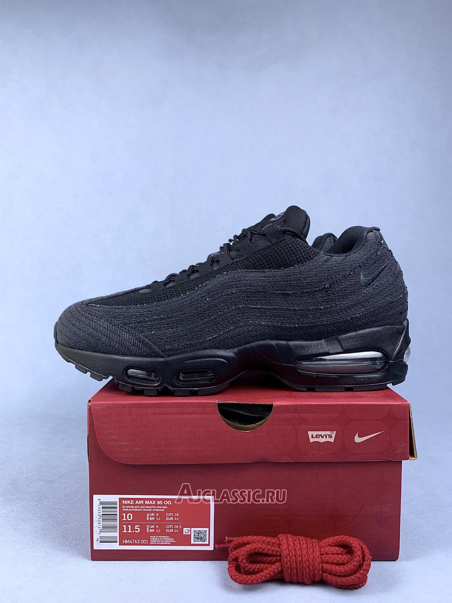 New Levis x Nike Air Max 95 OG "Black Anthracite" HM4743-001 Shoes