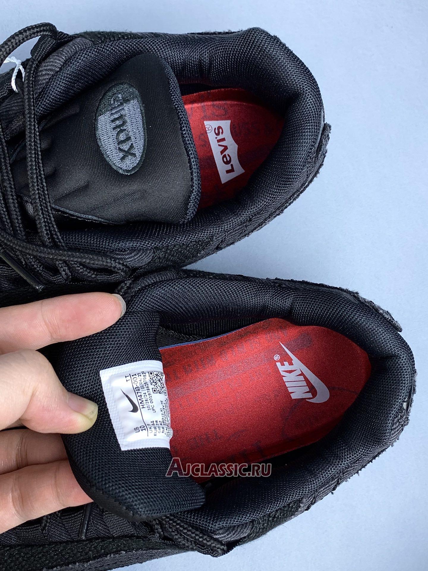 New Levis x Nike Air Max 95 OG "Black Anthracite" HM4743-001 Shoes