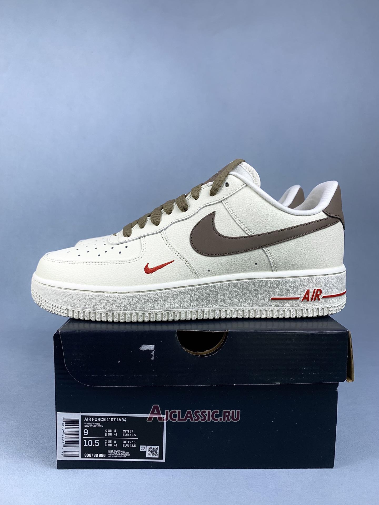 New Nike Air Force 1 Low Premium "Cream White Brown" 808788-996 Shoes