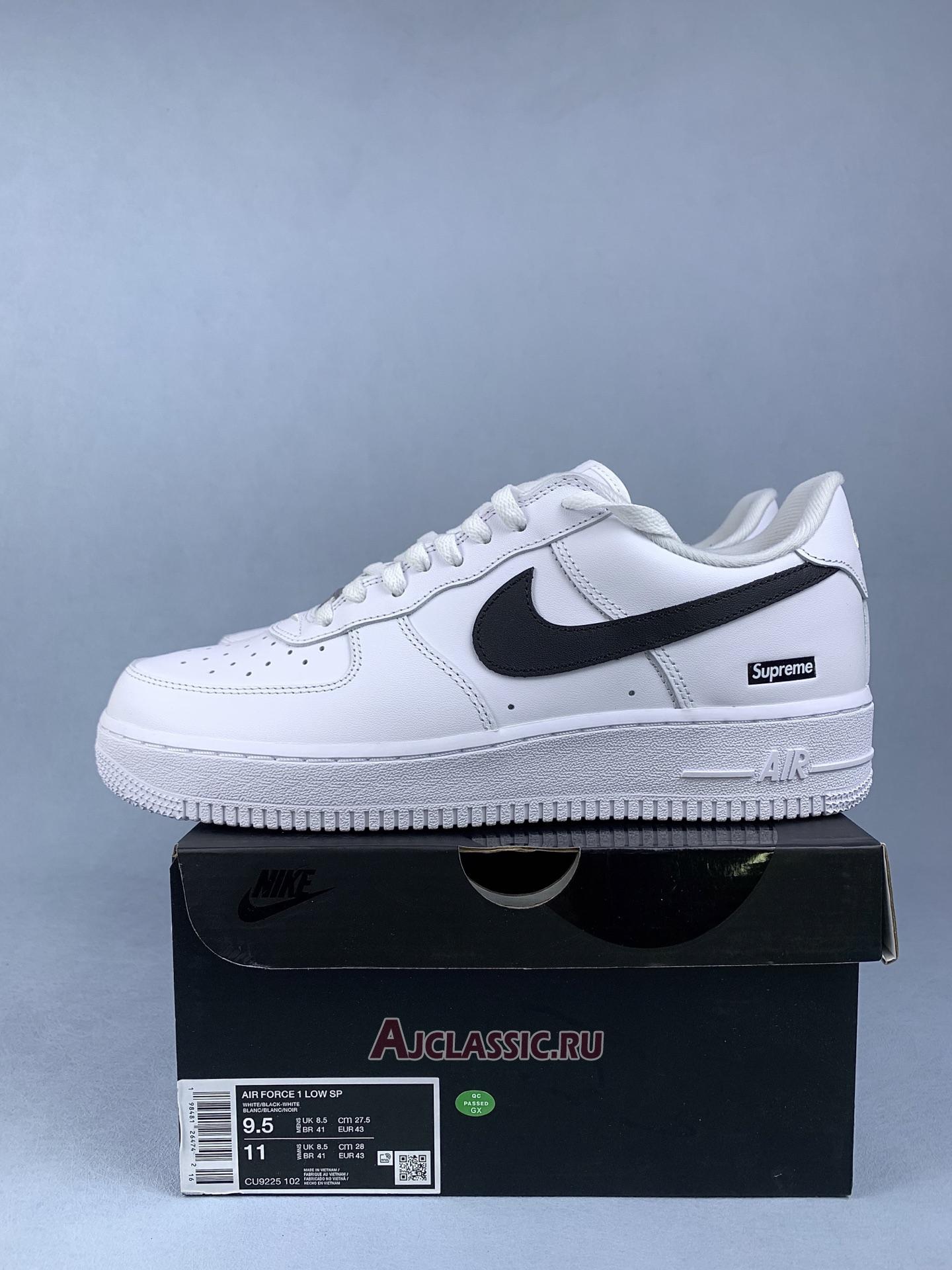 New Supreme x Nike Air Force 1 Low "Box Logo - White Black" CU9225-102 Shoes