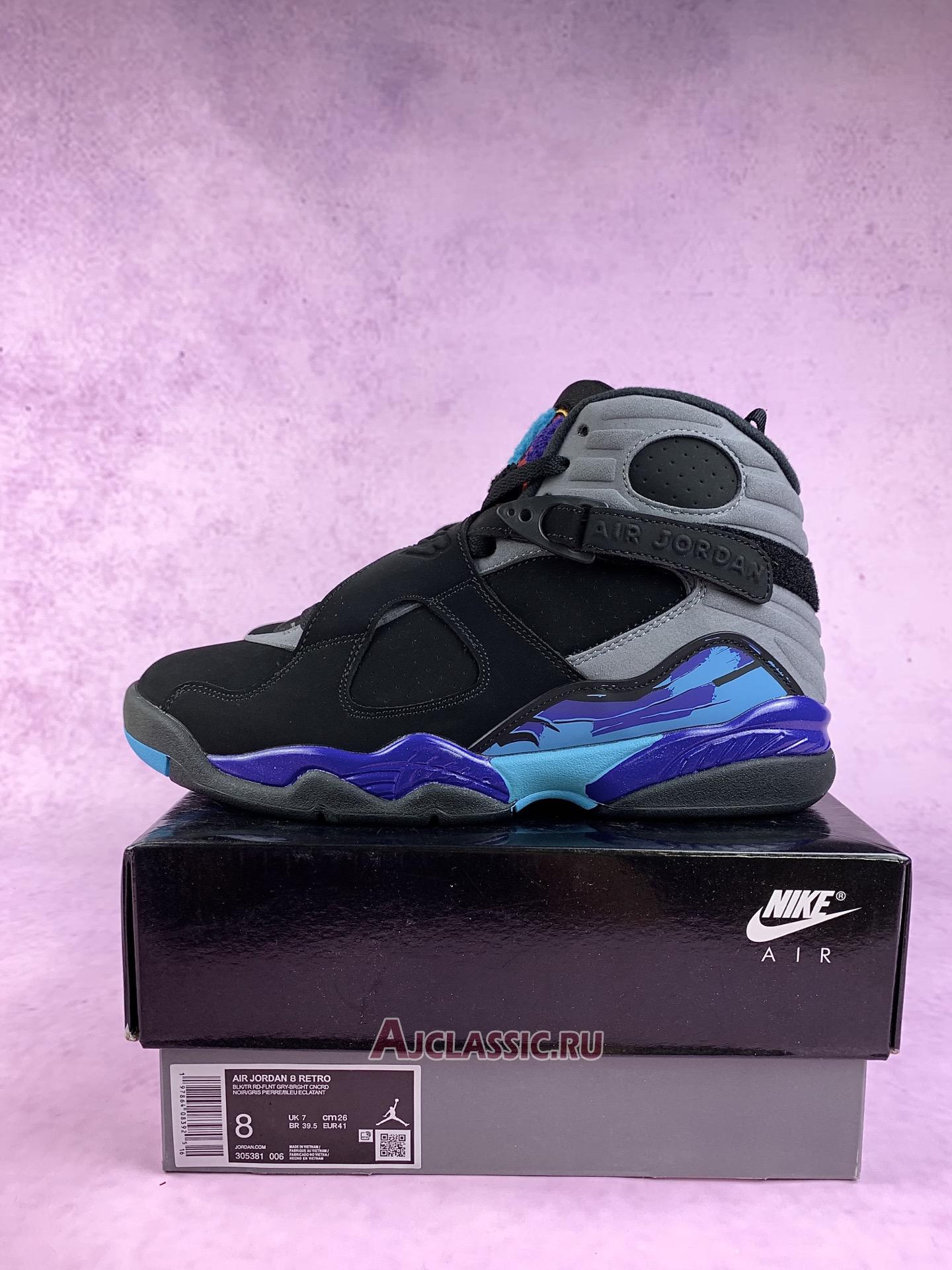 New Air Jordan 8 Retro "Aqua 2025" 305381-006-2 Shoes