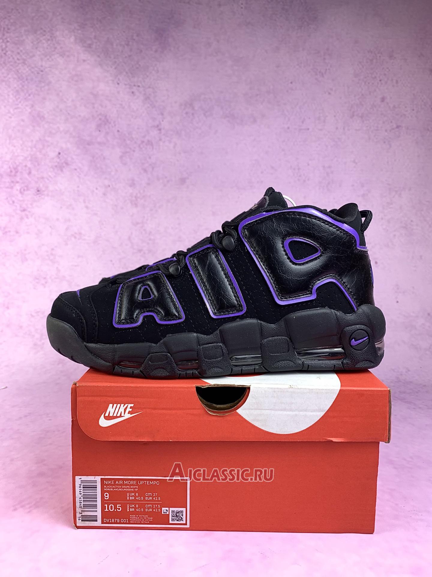 New Nike Air More Uptempo "96 Black Action Grape" DV1879-001 Shoes