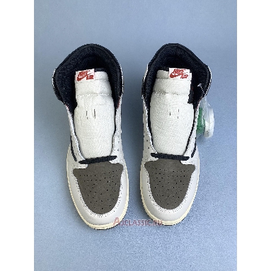 Buy Travis Scott x Air Jordan 1 Retro High OG SP Reverse Alternate Brown CD4487-100-7 Quality Reps Replicas Shoes