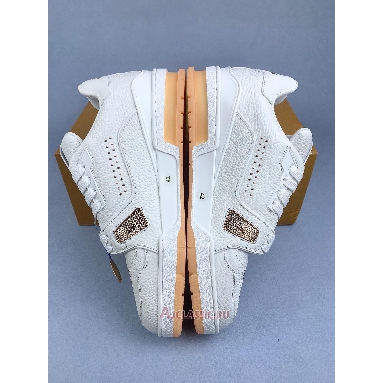 Buy Louis Vuitton LV Trainer White Orange White 1AHTGO Quality Reps Replicas Shoes