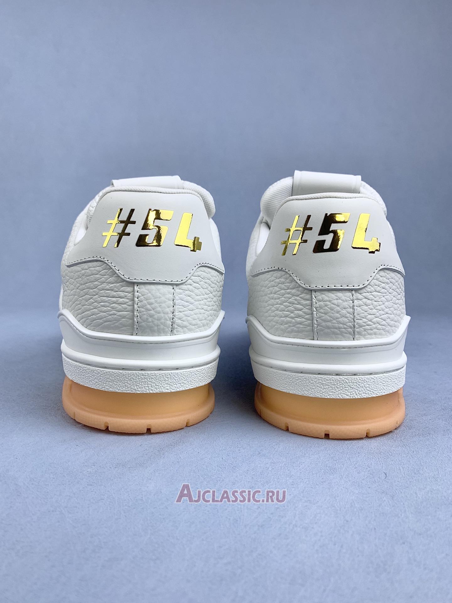 New Louis Vuitton LV Trainer "White Orange" 1AHTGO Shoes