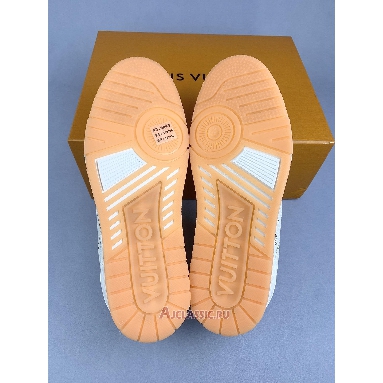Buy Louis Vuitton LV Trainer White Orange White 1AHTGO Quality Reps Replicas Shoes
