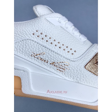 Buy Louis Vuitton LV Trainer White Orange White 1AHTGO Quality Reps Replicas Shoes