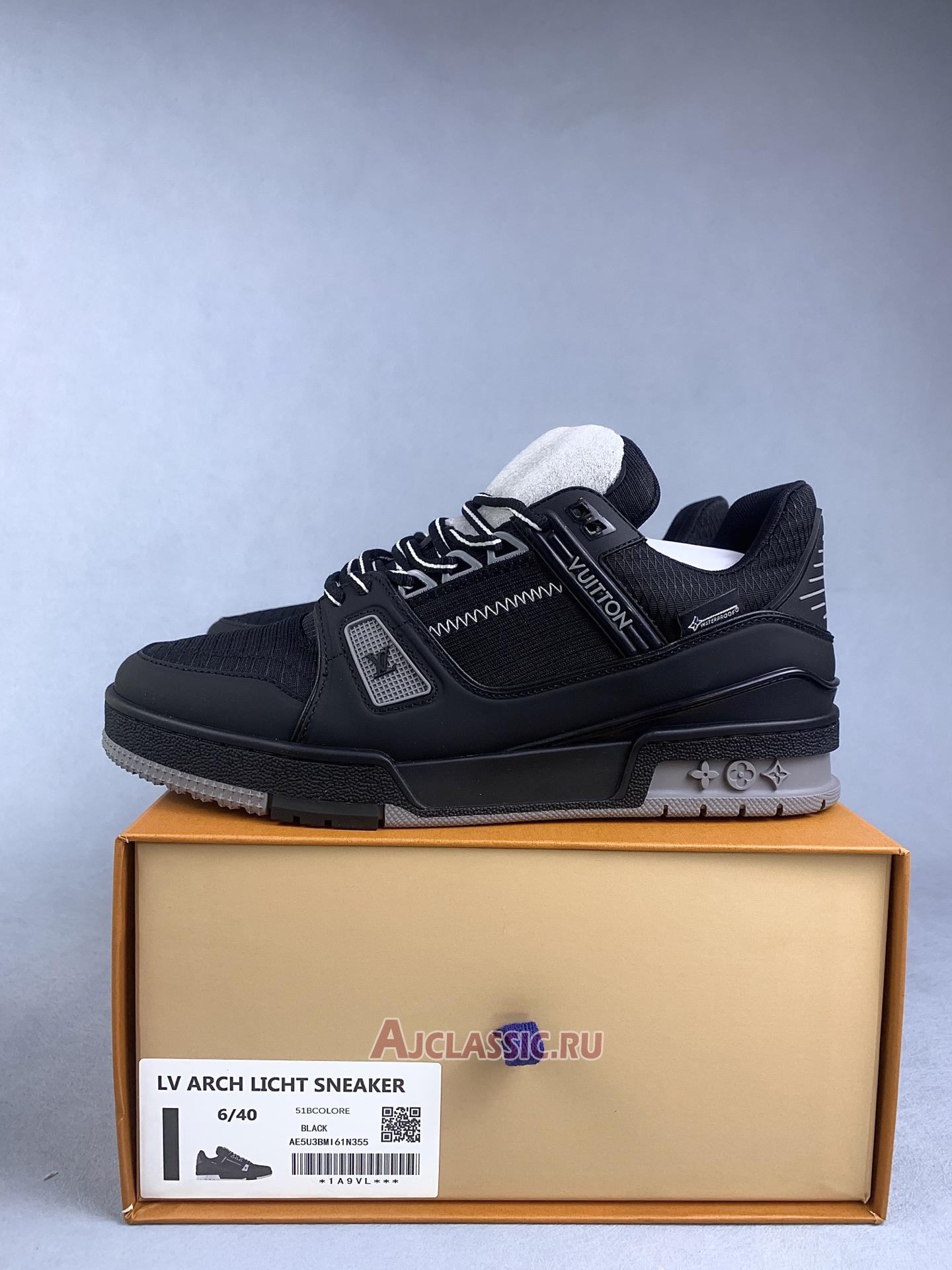 New Louis Vuitton LV Trainer "Black Grey" 1ADEW3 Shoes