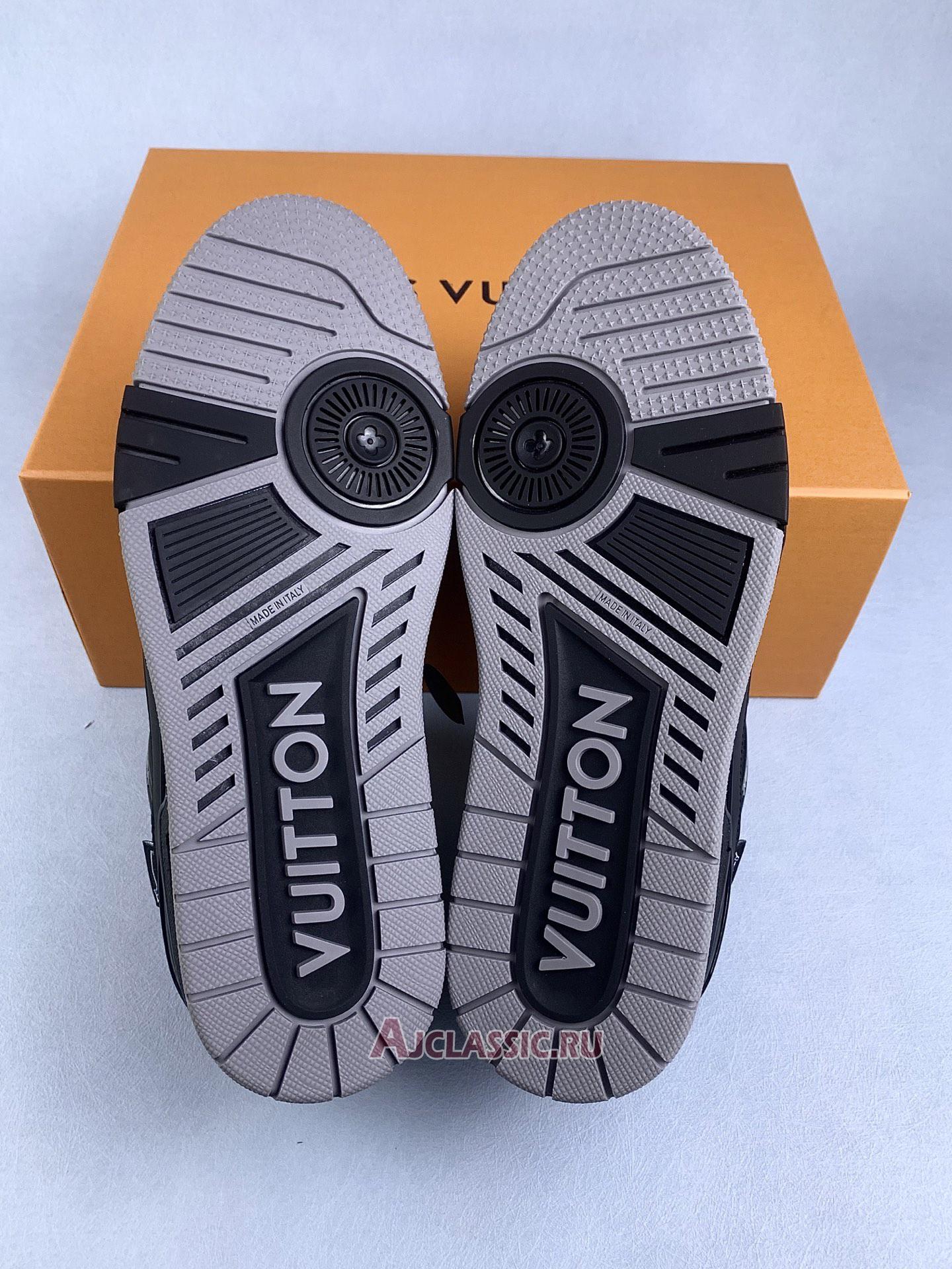 New Louis Vuitton LV Trainer "Black Grey" 1ADEW3 Shoes