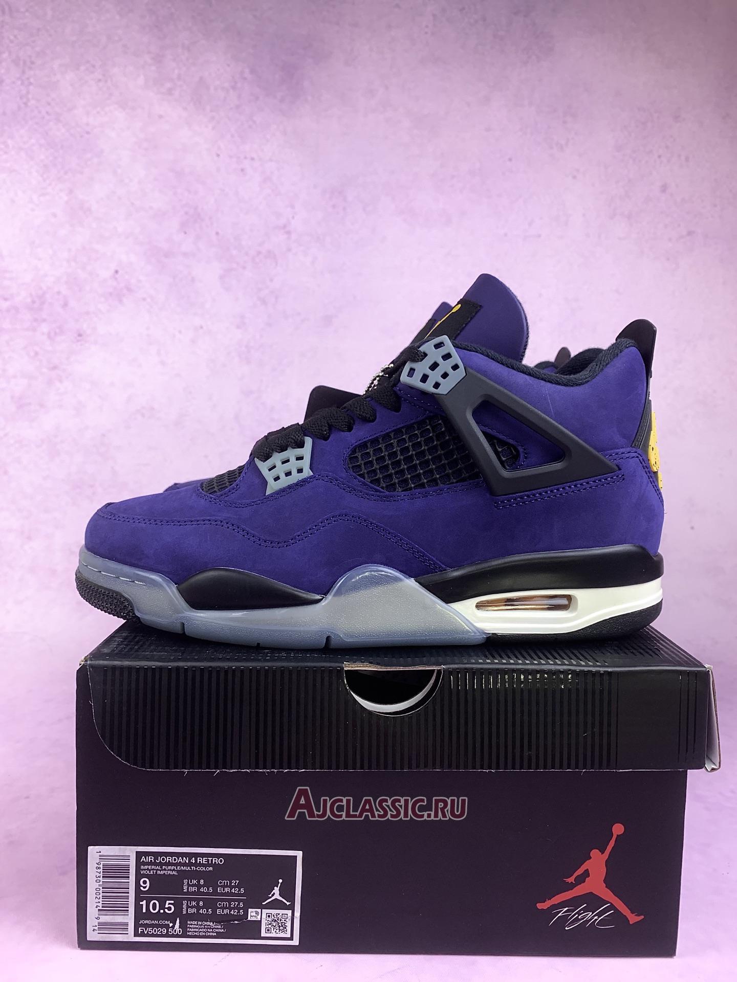 New Air Jordan 4 Retro "Lakers" FV5029-500 Shoes