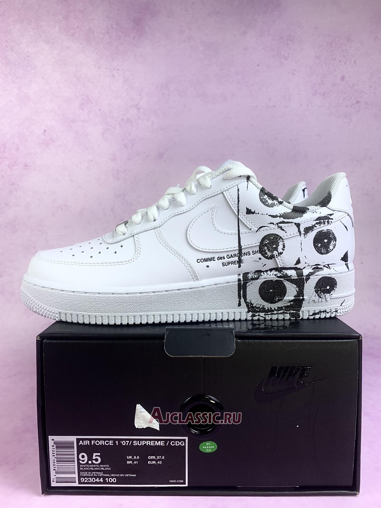 New Supreme x Comme des Garcons SHIRT x Nike Air Force 1 Low "Eyes" 923044-100 Shoes