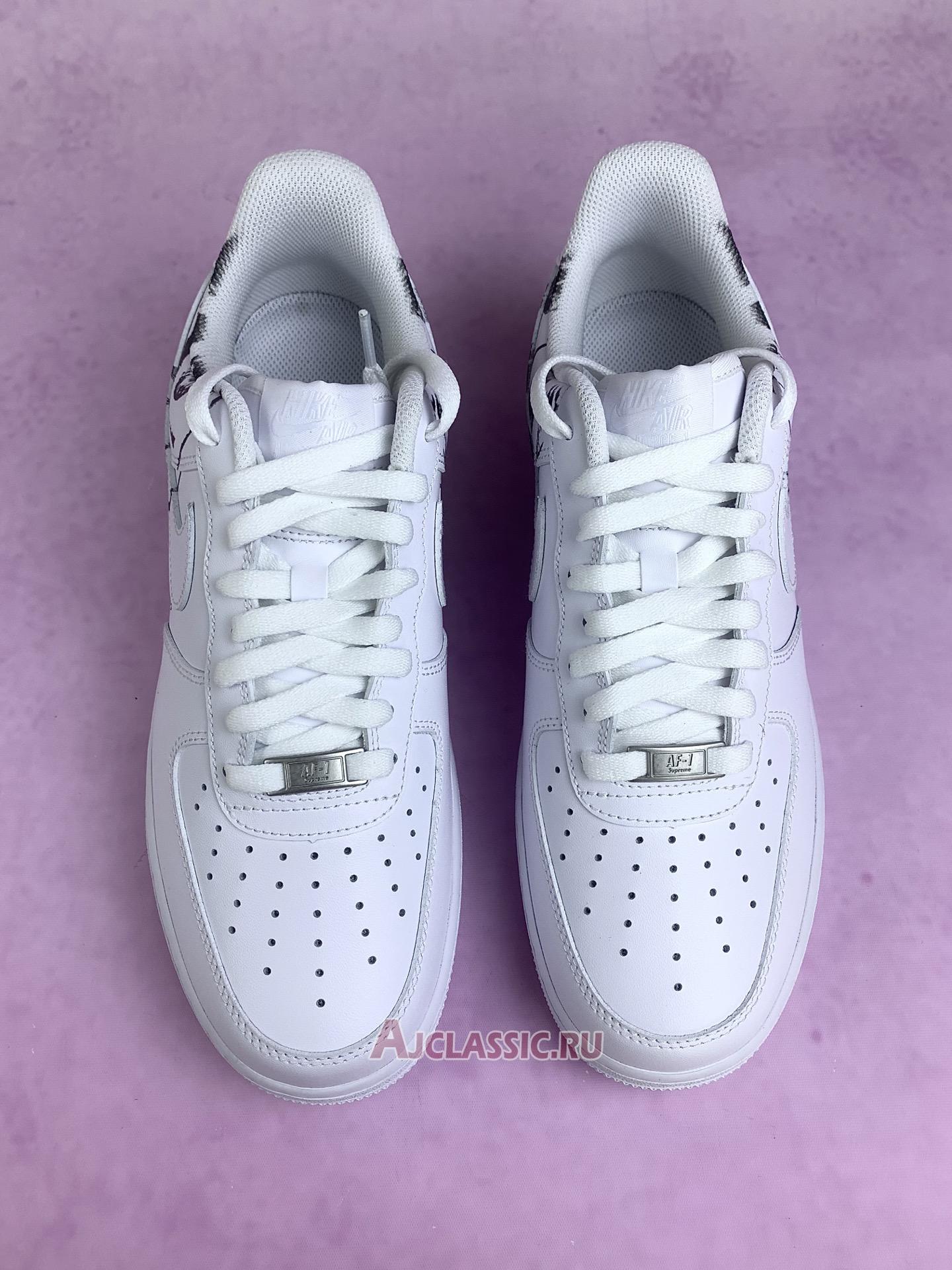 New Supreme x Comme des Garcons SHIRT x Nike Air Force 1 Low "Eyes" 923044-100 Shoes