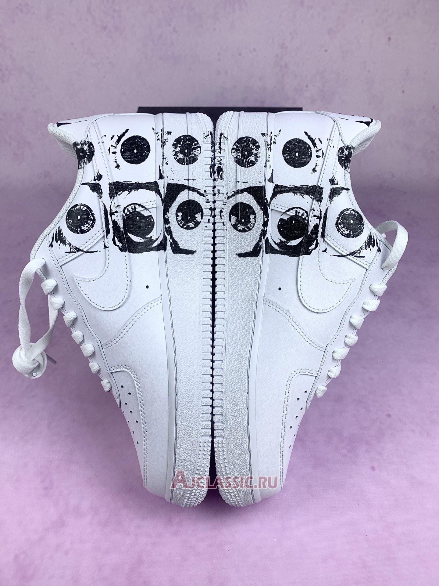 New Supreme x Comme des Garcons SHIRT x Nike Air Force 1 Low "Eyes" 923044-100 Shoes