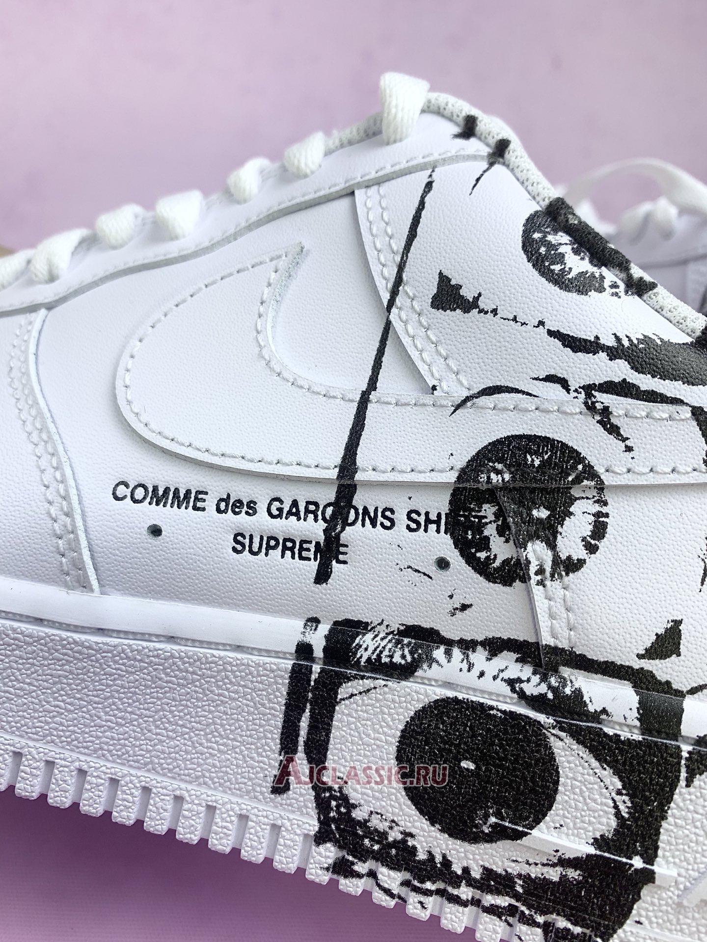 New Supreme x Comme des Garcons SHIRT x Nike Air Force 1 Low "Eyes" 923044-100 Shoes