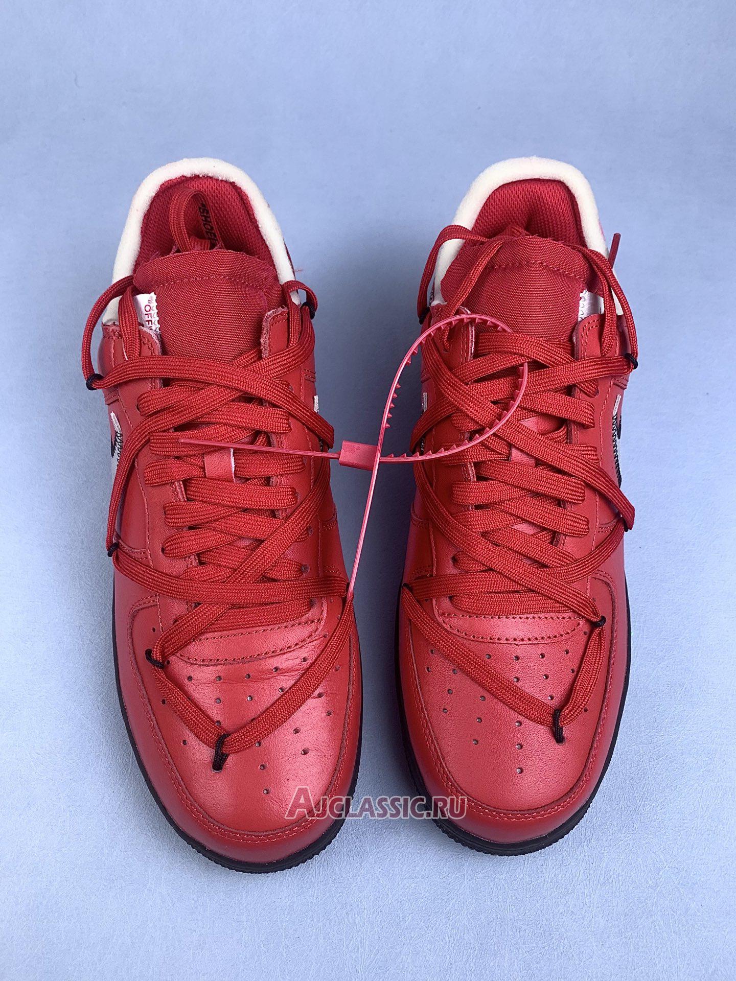 New Off-White x Nike Air Force 1 Overlace "Crimson" DD1876-600 Shoes