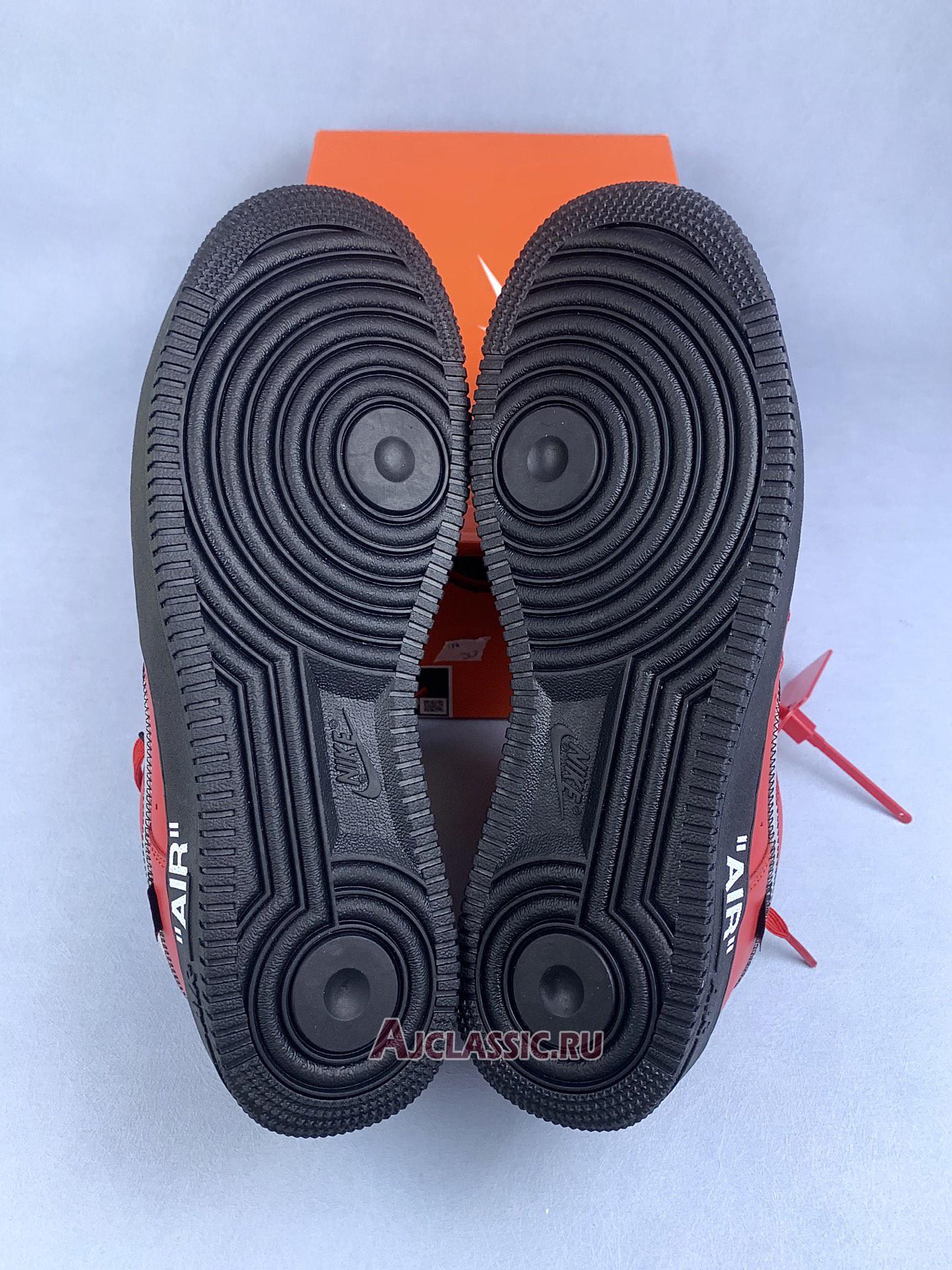New Off-White x Nike Air Force 1 Overlace "Crimson" DD1876-600 Shoes