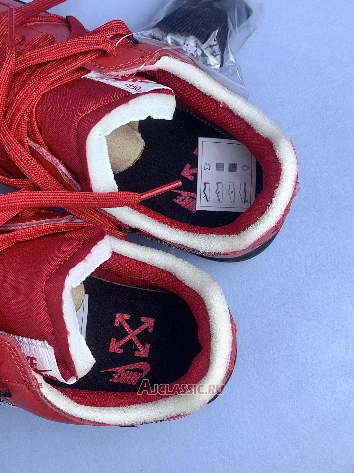 New Off-White x Nike Air Force 1 Overlace "Crimson" DD1876-600 Shoes