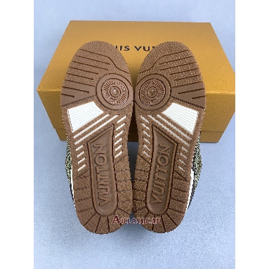 Buy Louis Vuitton LV Trainer Sneaker Gold Gold 1AJA14 Quality Reps Replicas Shoes