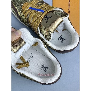 Buy Louis Vuitton LV Trainer Sneaker Gold Gold 1AJA14 Quality Reps Replicas Shoes