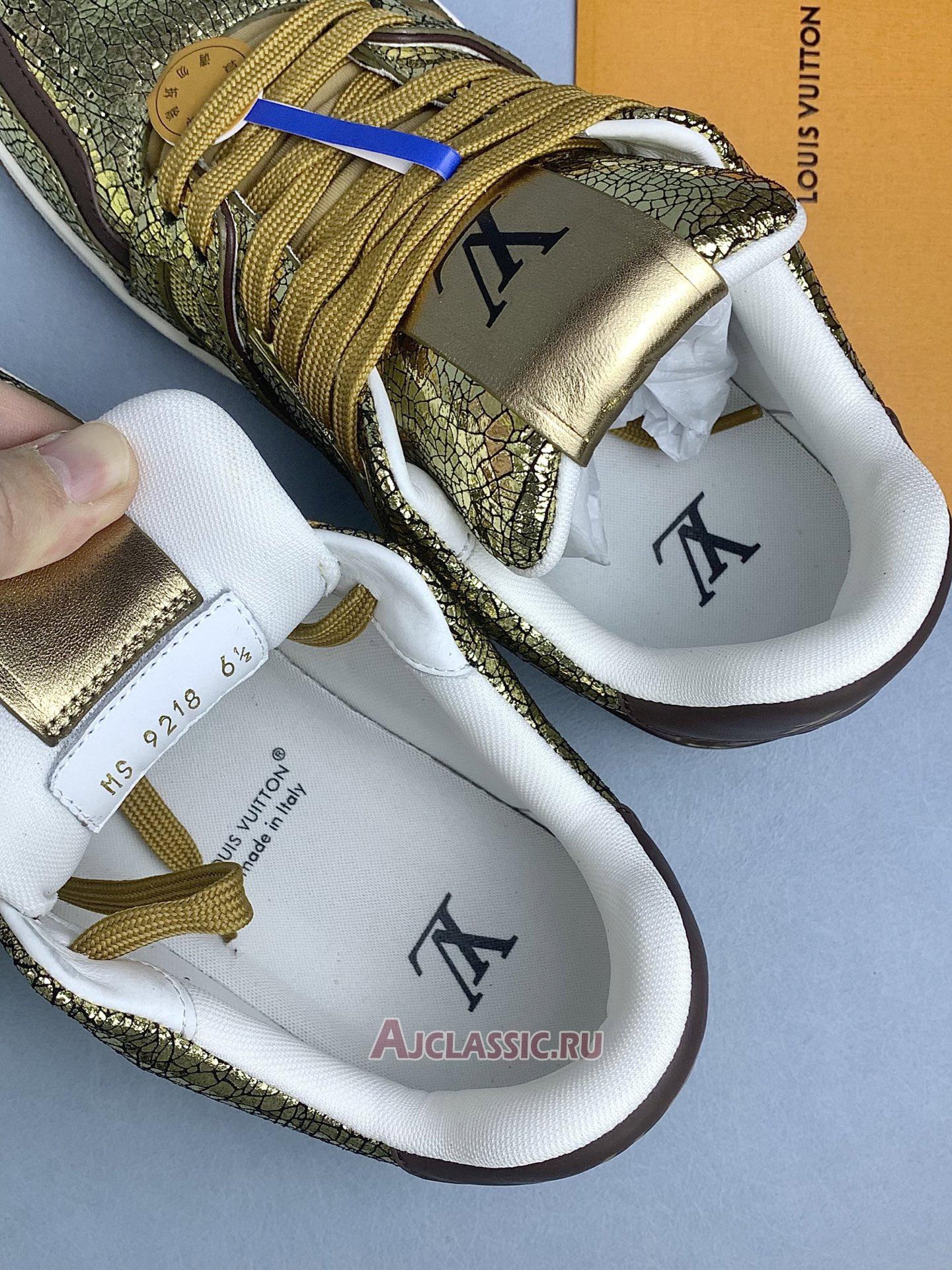 New Louis Vuitton LV Trainer Sneaker "Gold" 1AJA14 Shoes