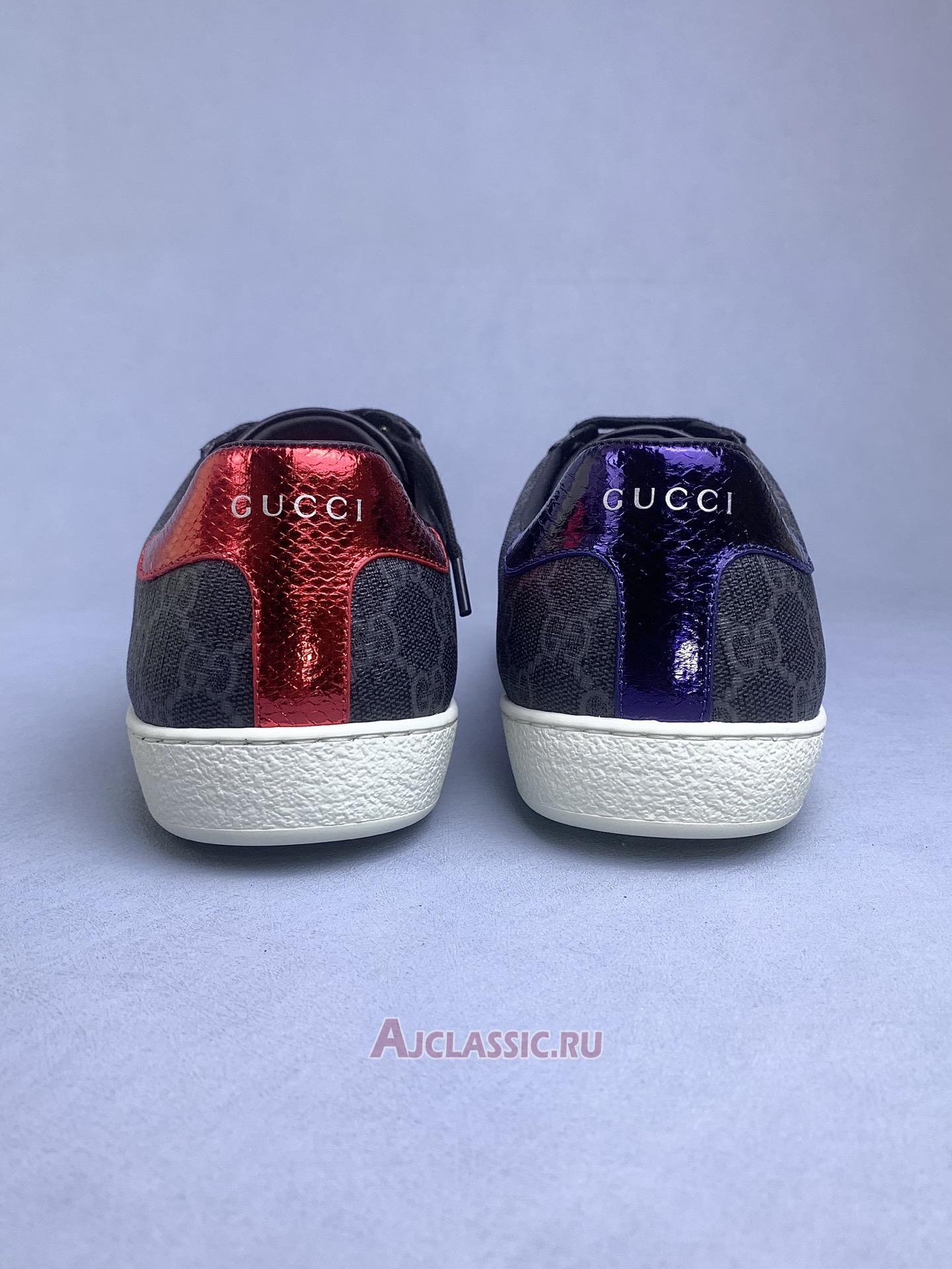 New Gucci Ace GG Supreme "Black Grey" 429445 K2LH0 1130 Shoes