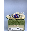 New Gucci Screener "Brown Blue Red" 677423 9SFR0 4983-2 Shoes