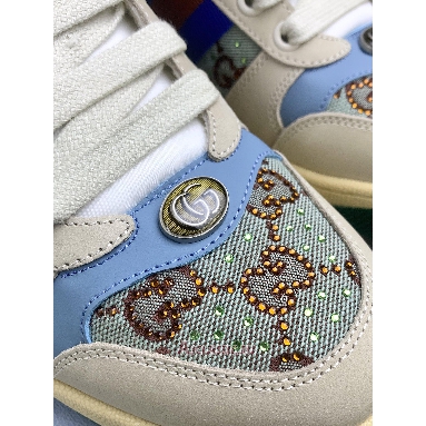 Buy Gucci Screener Brown Blue Red Brown 677423 9SFR0 4983-2 Quality Reps Replicas Shoes