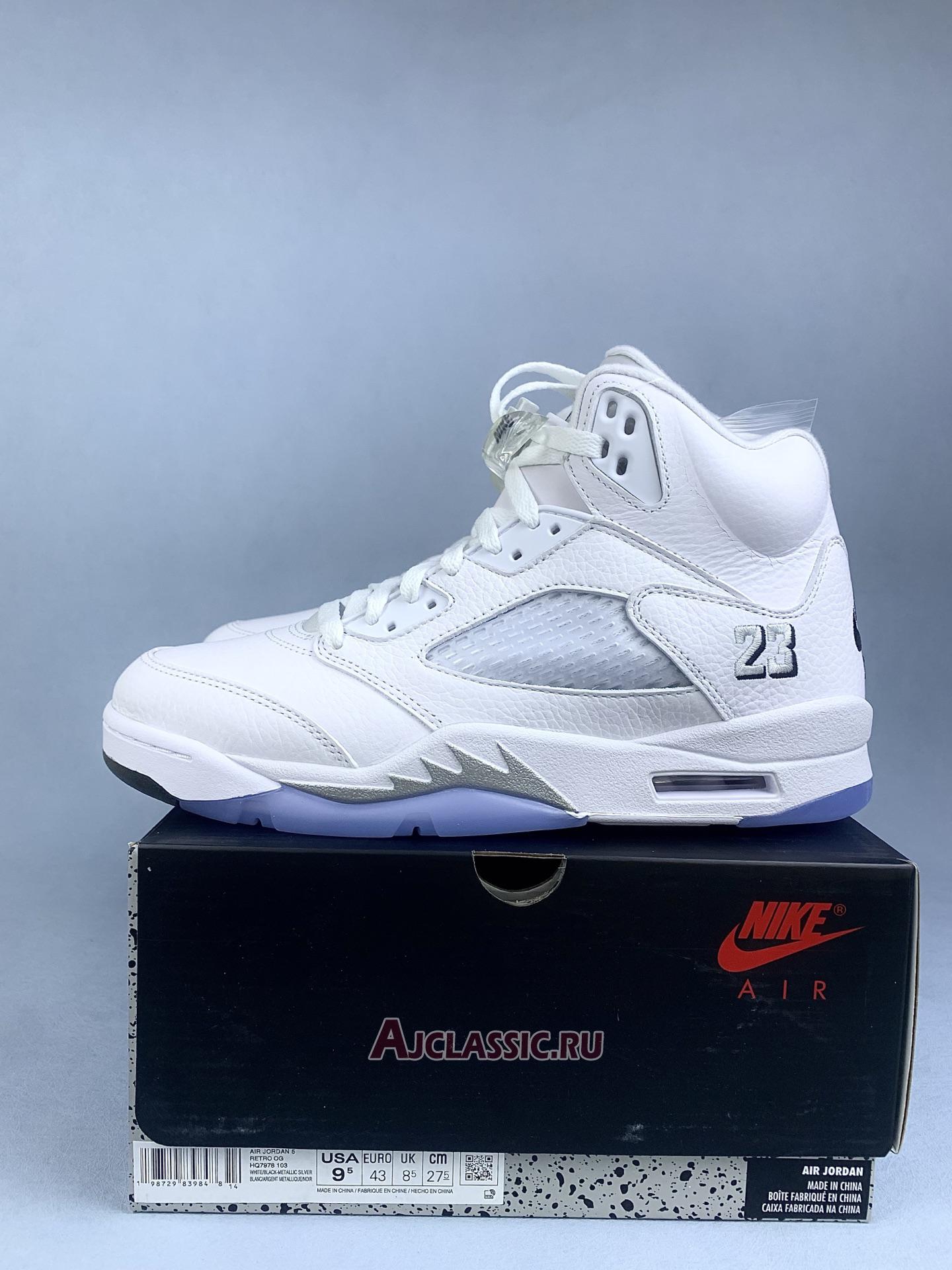 New Air Jordan 5 Retro "White Metallic 2026" HQ7978-103 Shoes