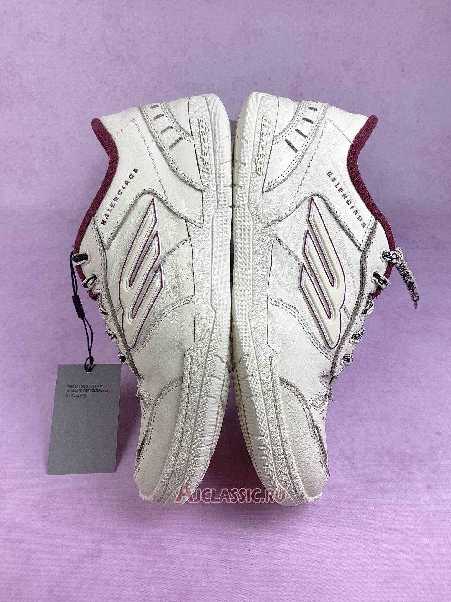 New Balenciaga Hamptons Medium Worn-Out "Off White Red" 841765 WCURS 9960 Shoes