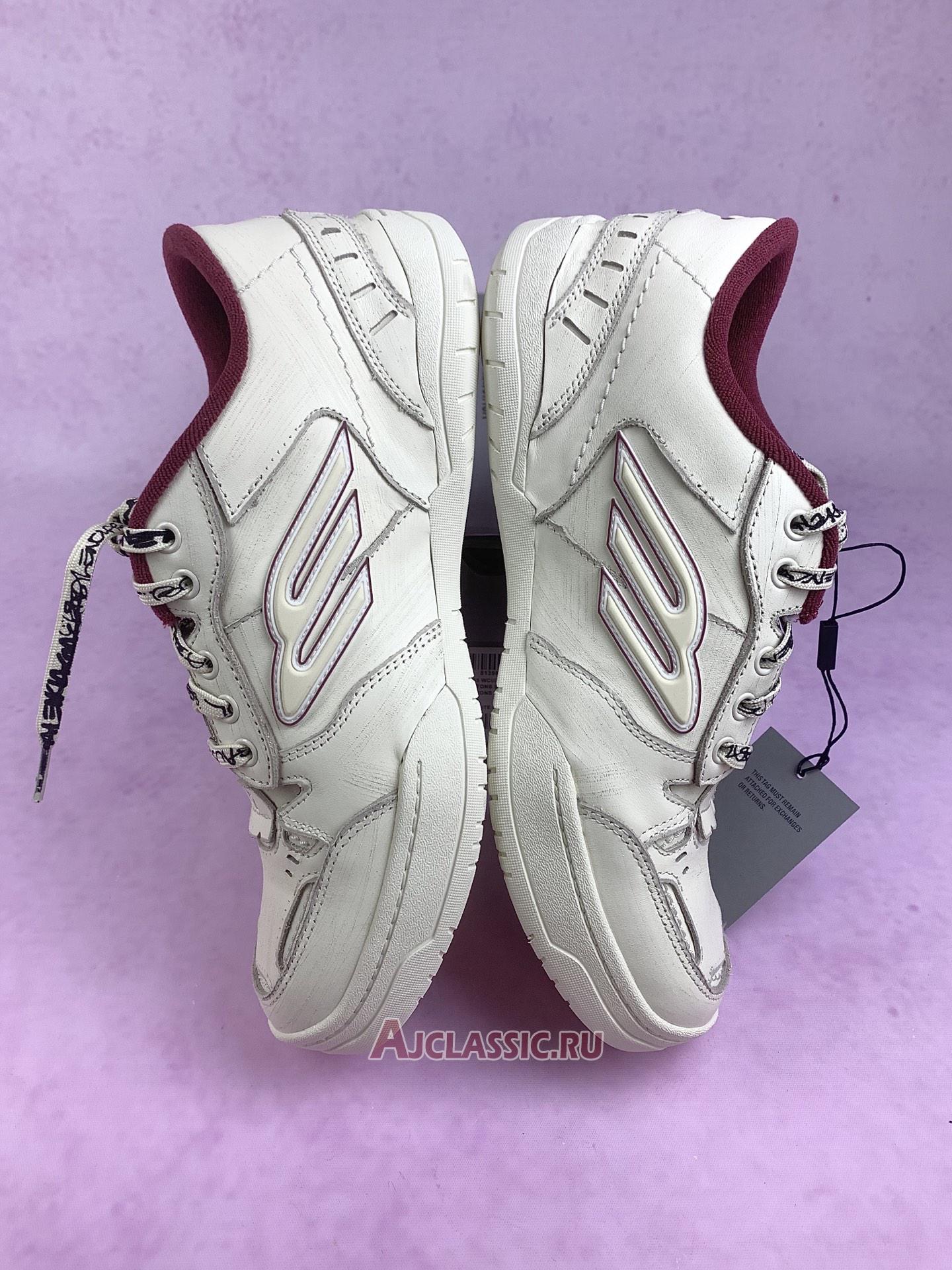 New Balenciaga Hamptons Medium Worn-Out "Off White Red" 841765 WCURS 9960 Shoes