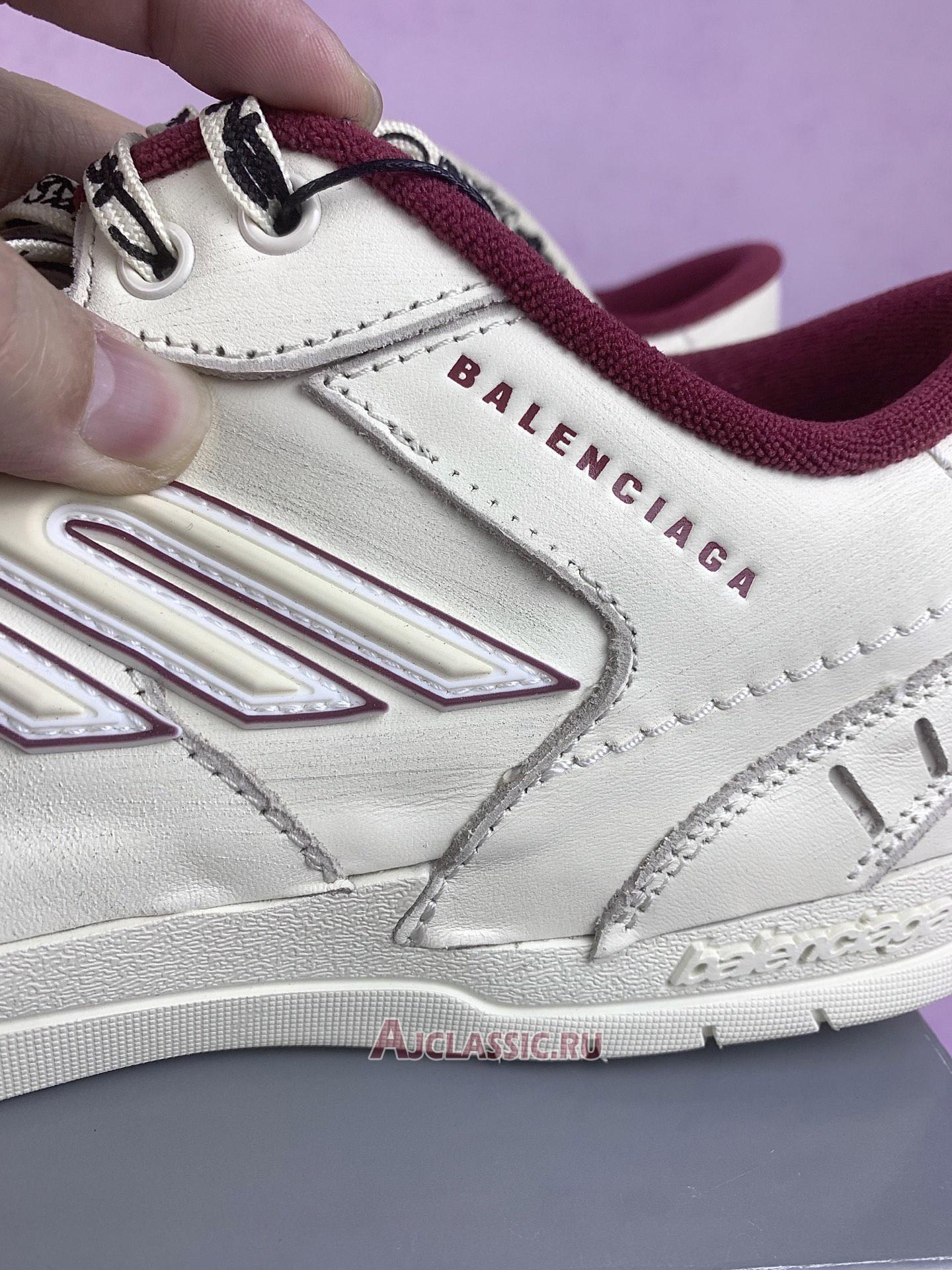 New Balenciaga Hamptons Medium Worn-Out "Off White Red" 841765 WCURS 9960 Shoes