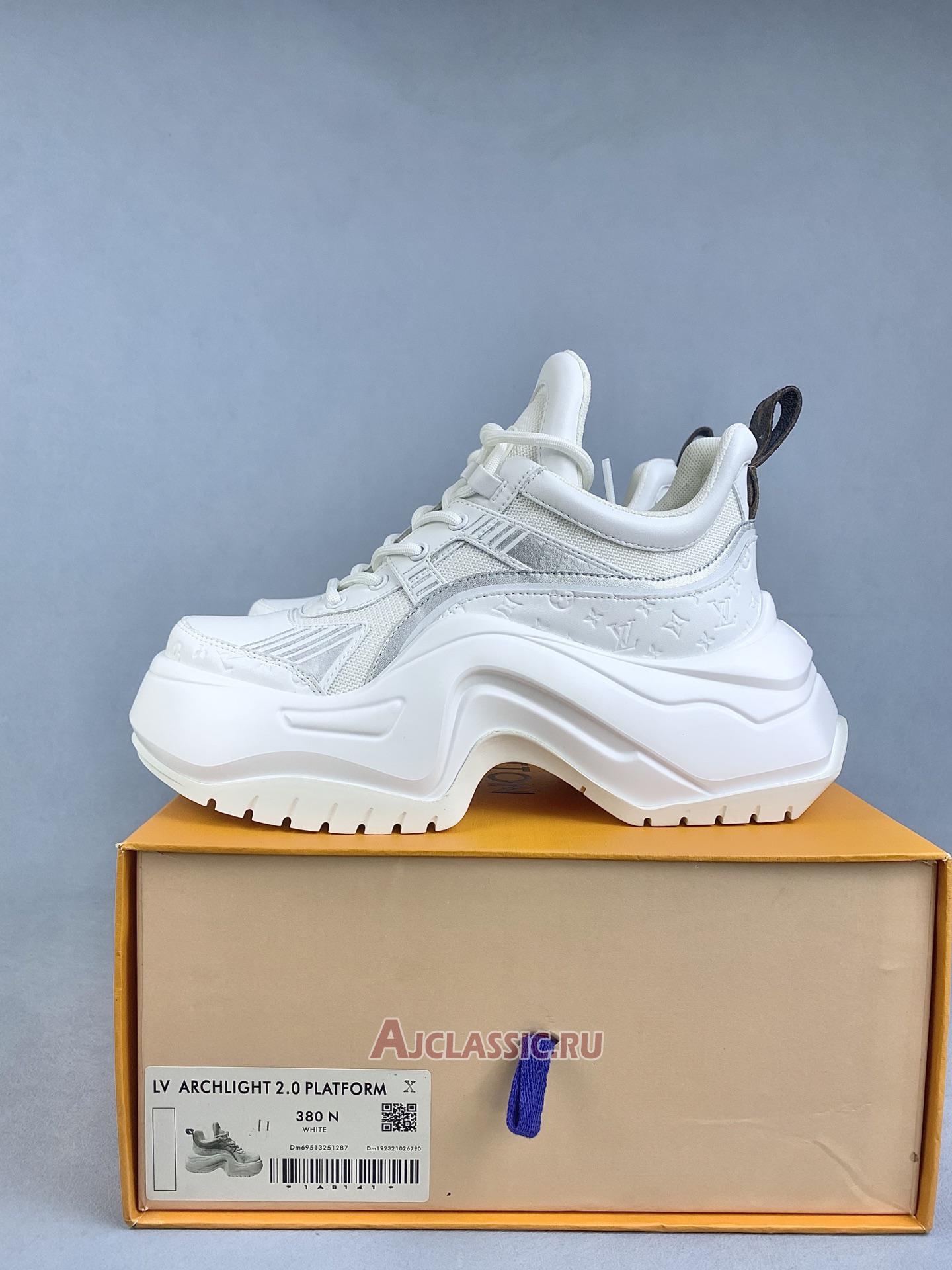 New Louis Vuitton  LV Archlight 2.0 Platform Sneaker "White Silver" 1ABHZN-2 Shoes