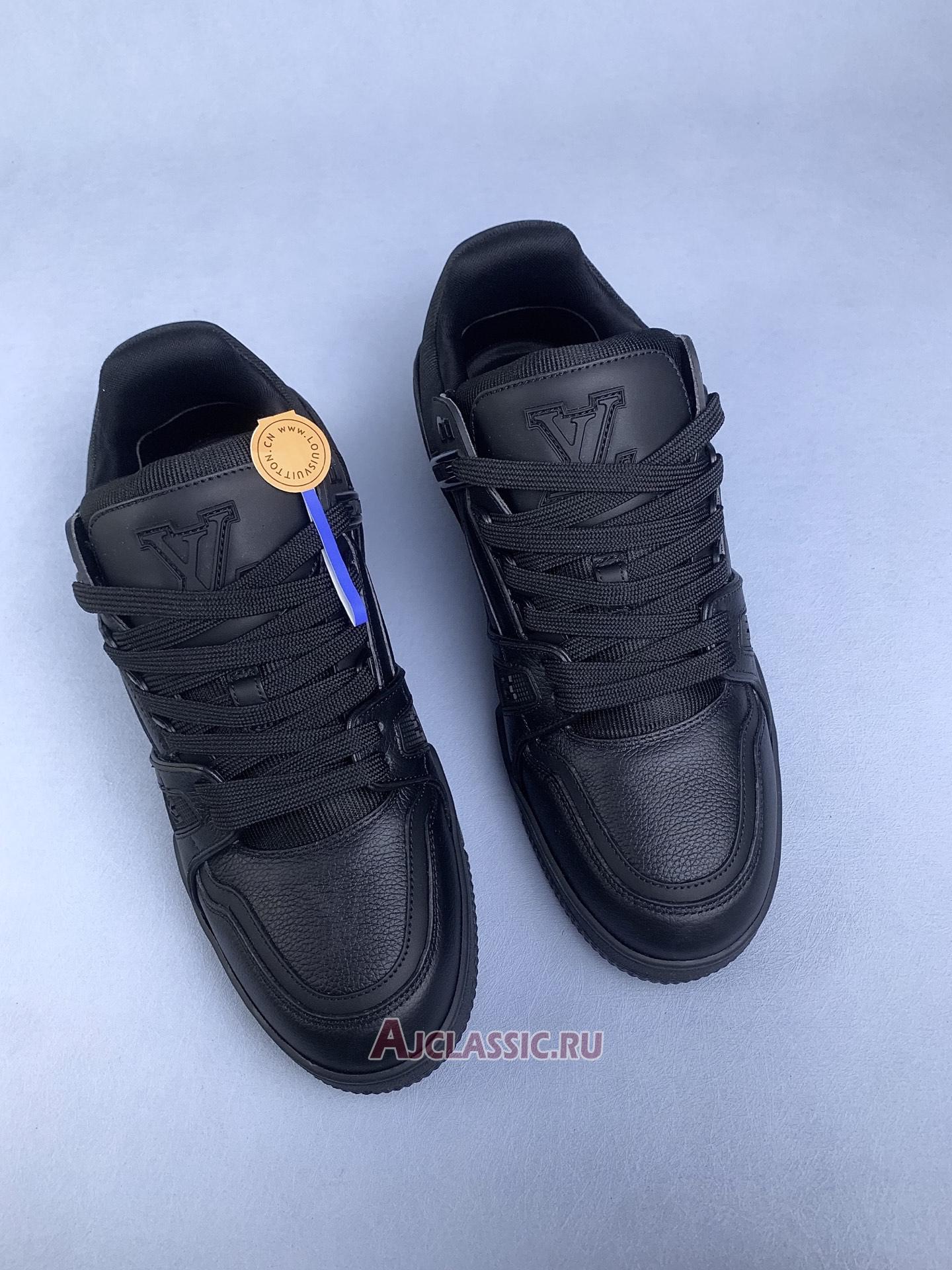 New Louis Vuitton LV Trainer Sneaker "Black Monogram" 1AHDBS Shoes