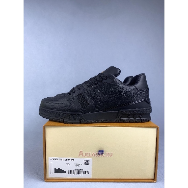 Buy Louis Vuitton LV Trainer Sneaker Black Monogram-Embossed Black 1A7WET Quality Reps Replicas Shoes
