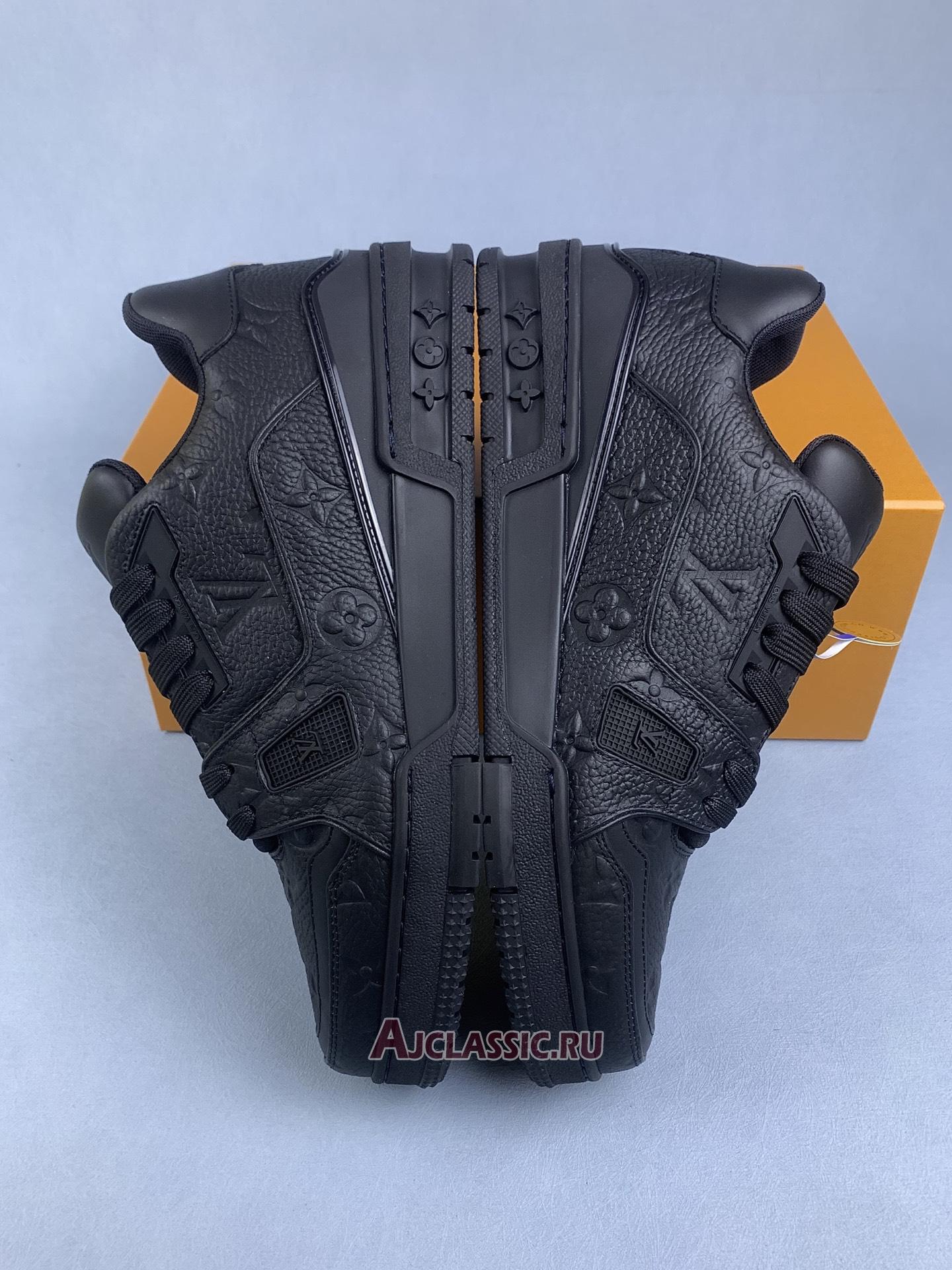 New Louis Vuitton LV Trainer Sneaker "Black Monogram-Embossed" 1A7WET Shoes