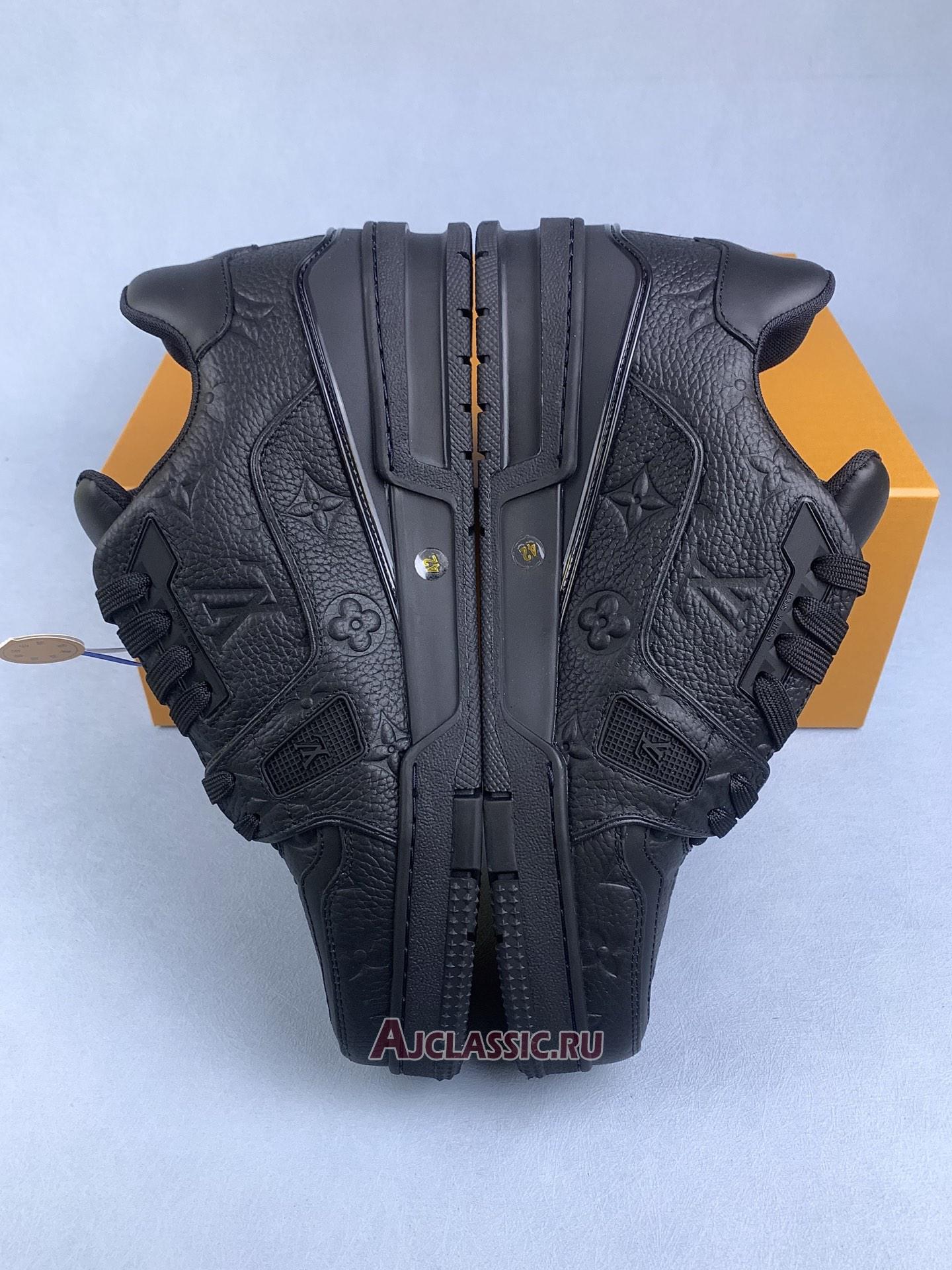 New Louis Vuitton LV Trainer Sneaker "Black Monogram-Embossed" 1A7WET Shoes