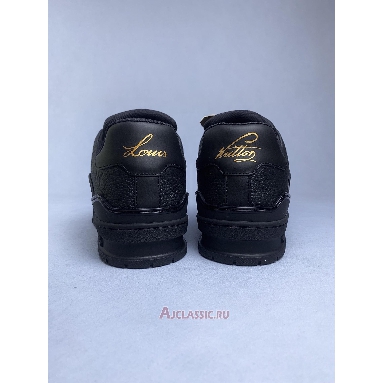 Buy Louis Vuitton LV Trainer Sneaker Black Monogram-Embossed Black 1A7WET Quality Reps Replicas Shoes