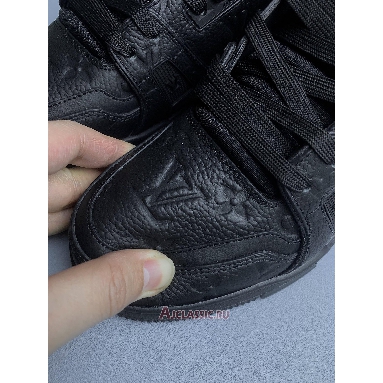Buy Louis Vuitton LV Trainer Sneaker Black Monogram-Embossed Black 1A7WET Quality Reps Replicas Shoes