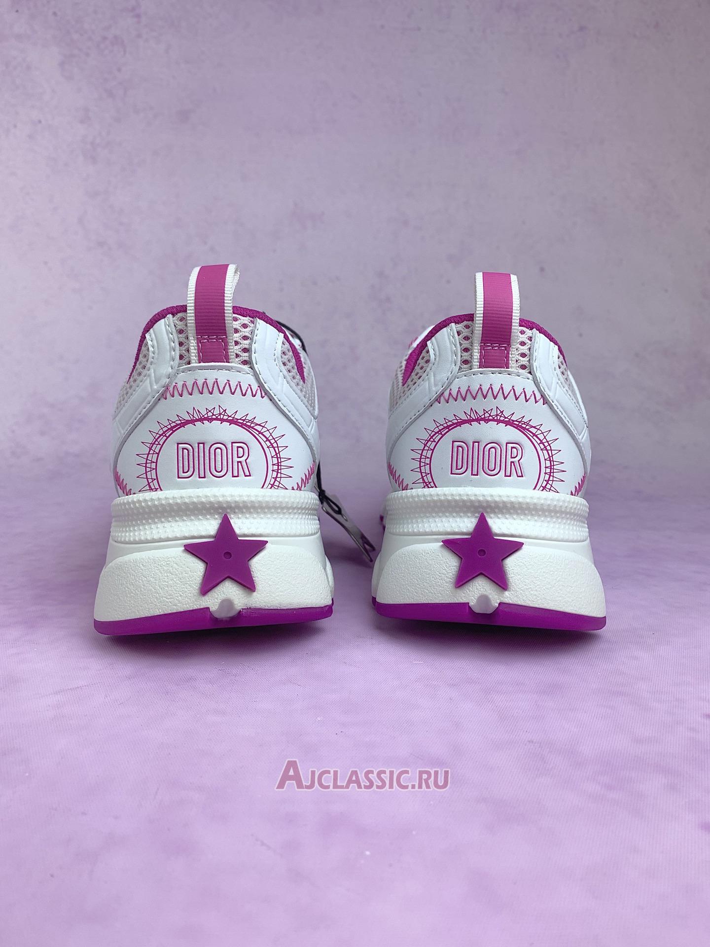 New Dior Wmns Chrono Sneaker "White Fuchsia" KCK414TRM S89W Shoes