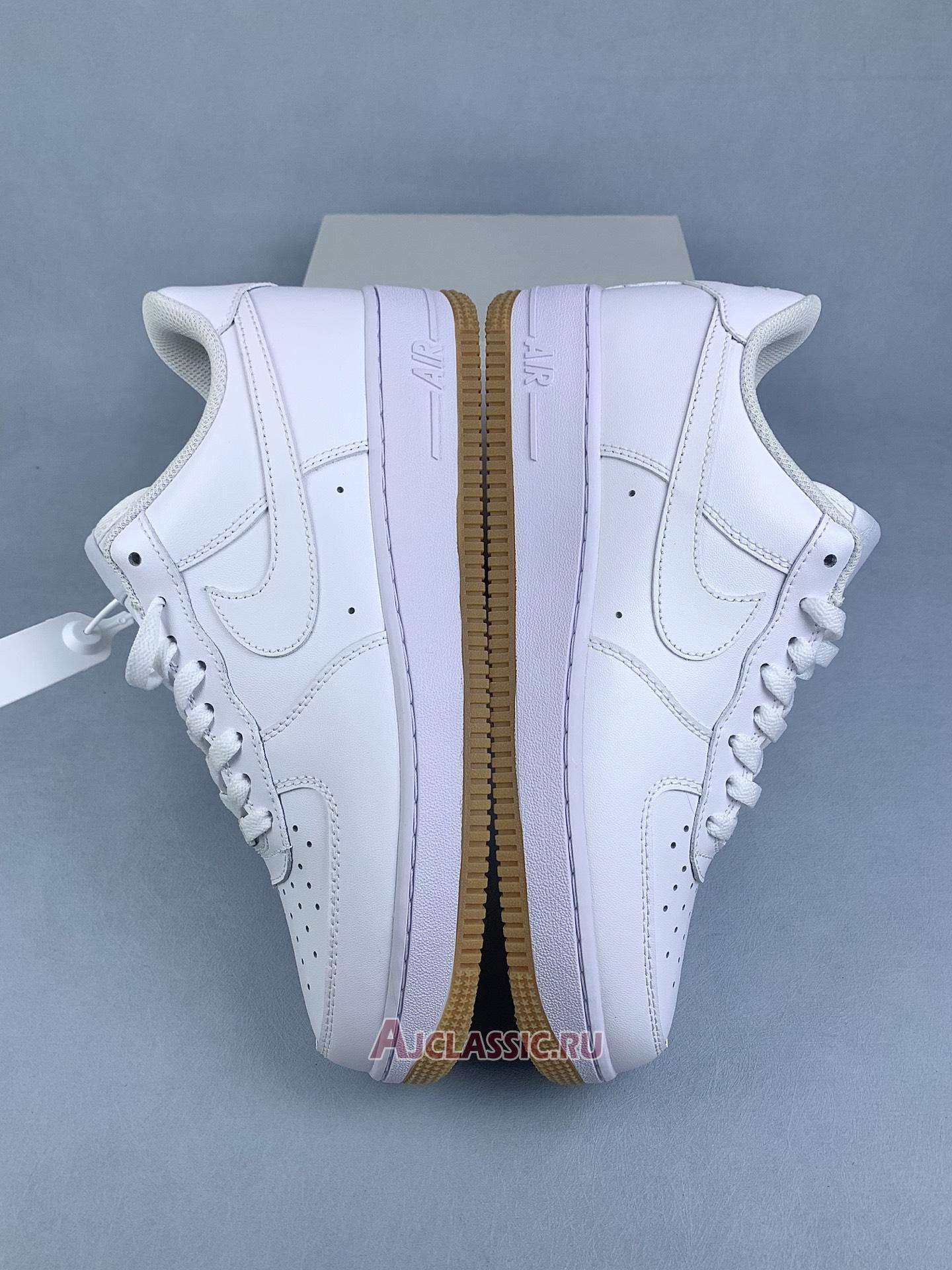 New Nike Air Force 1 07 "White Gum Light Brown" DJ2739-100 Shoes