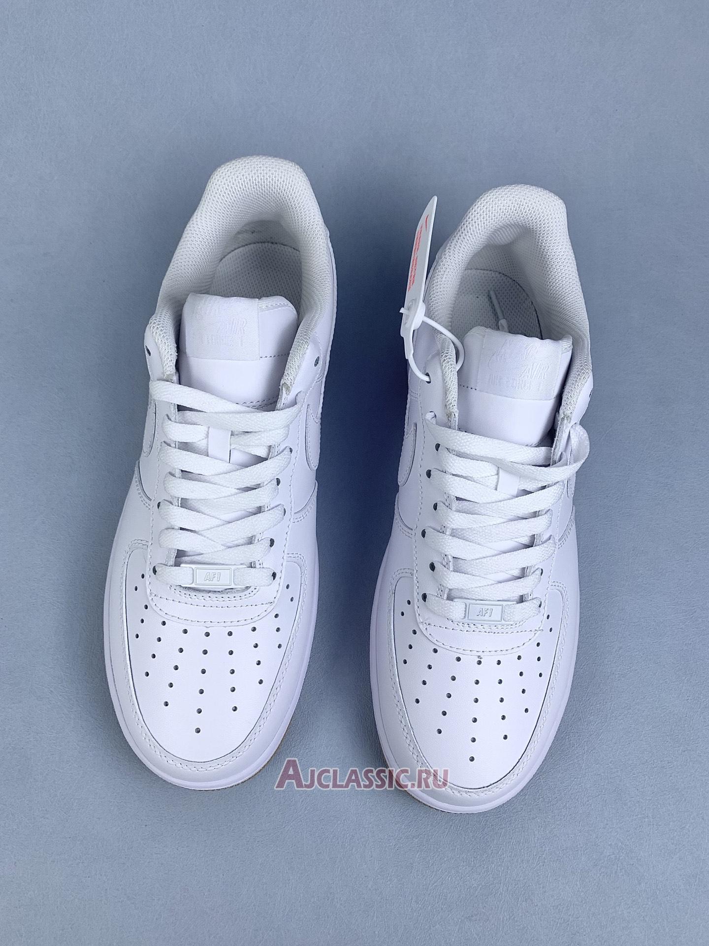 New Nike Air Force 1 07 "White Gum Light Brown" DJ2739-100 Shoes