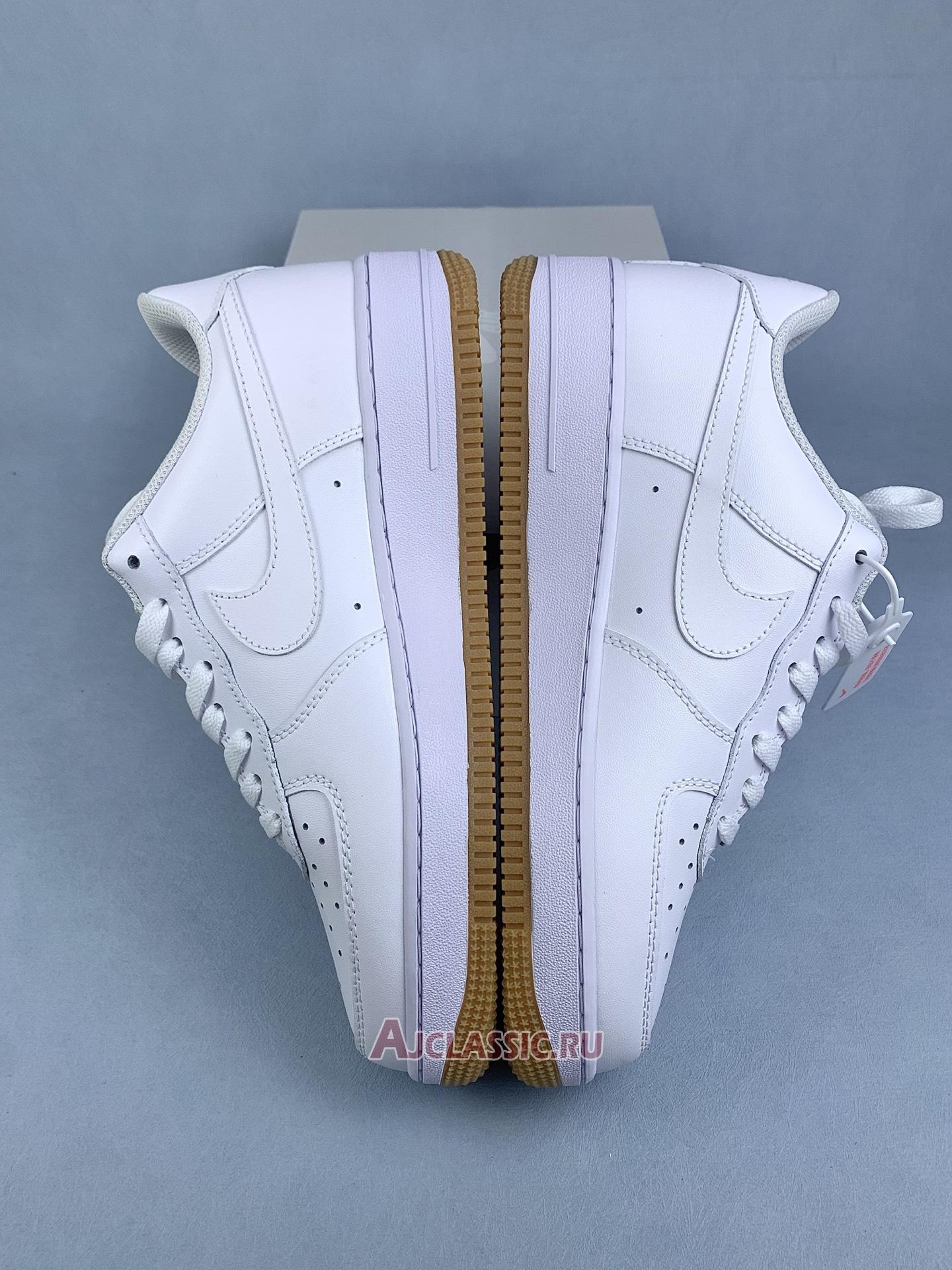 New Nike Air Force 1 07 "White Gum Light Brown" DJ2739-100 Shoes