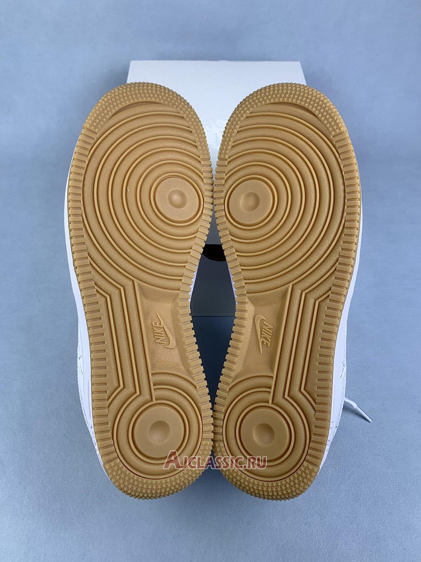 New Nike Air Force 1 07 "White Gum Light Brown" DJ2739-100 Shoes