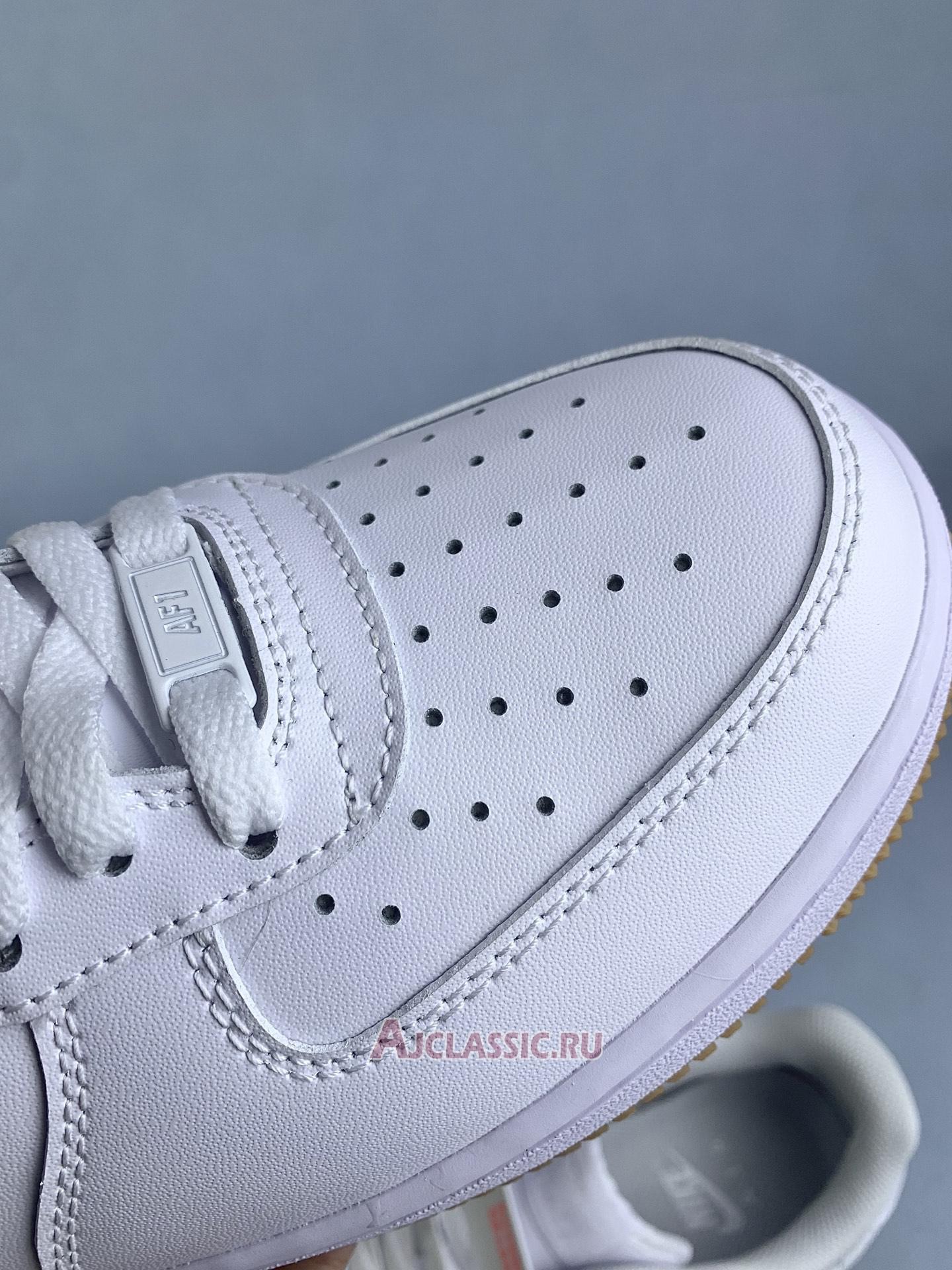 New Nike Air Force 1 07 "White Gum Light Brown" DJ2739-100 Shoes